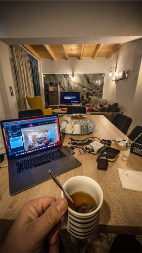 Working in our cabins