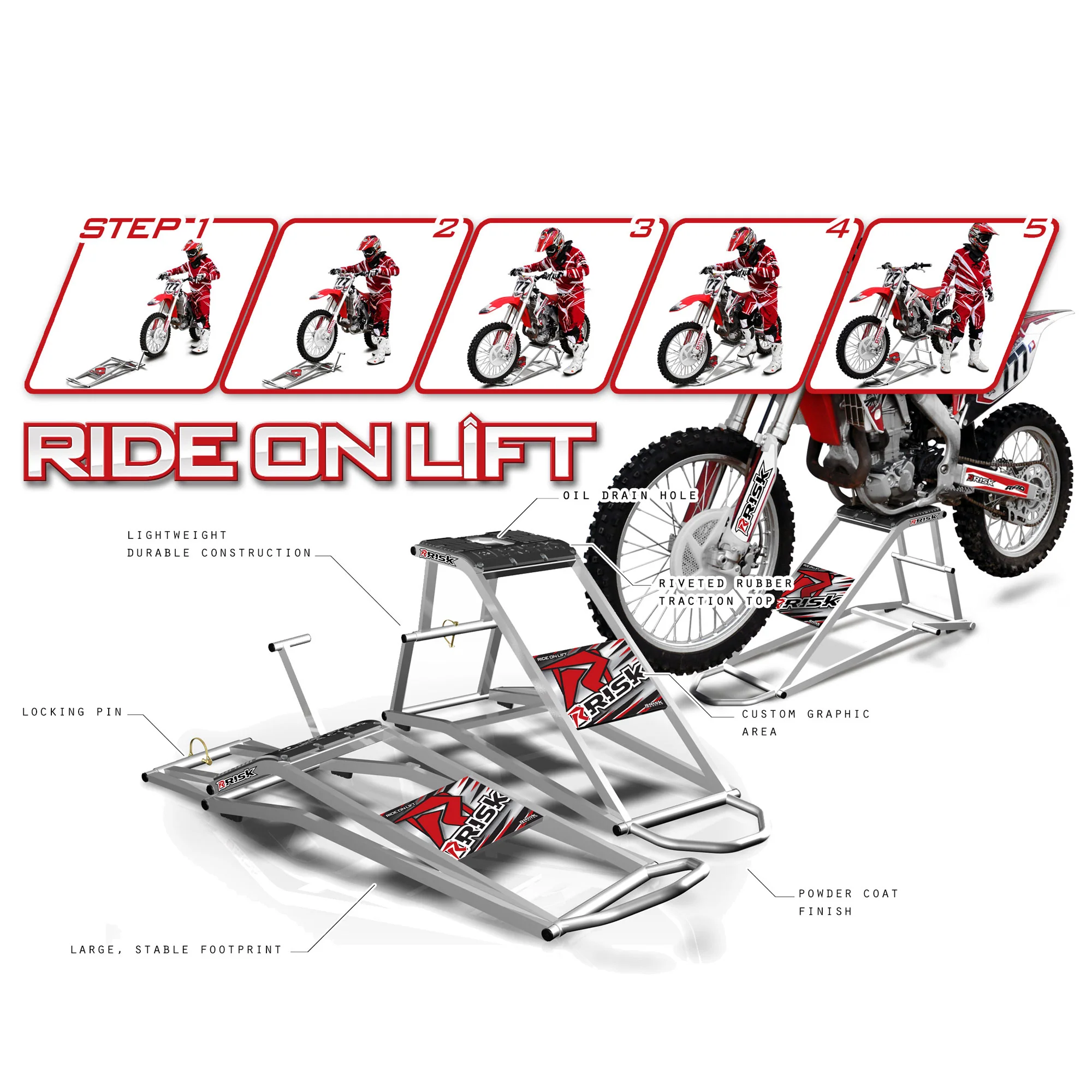 RR1 Ride-On Motocross Lift / Stand - Image 3